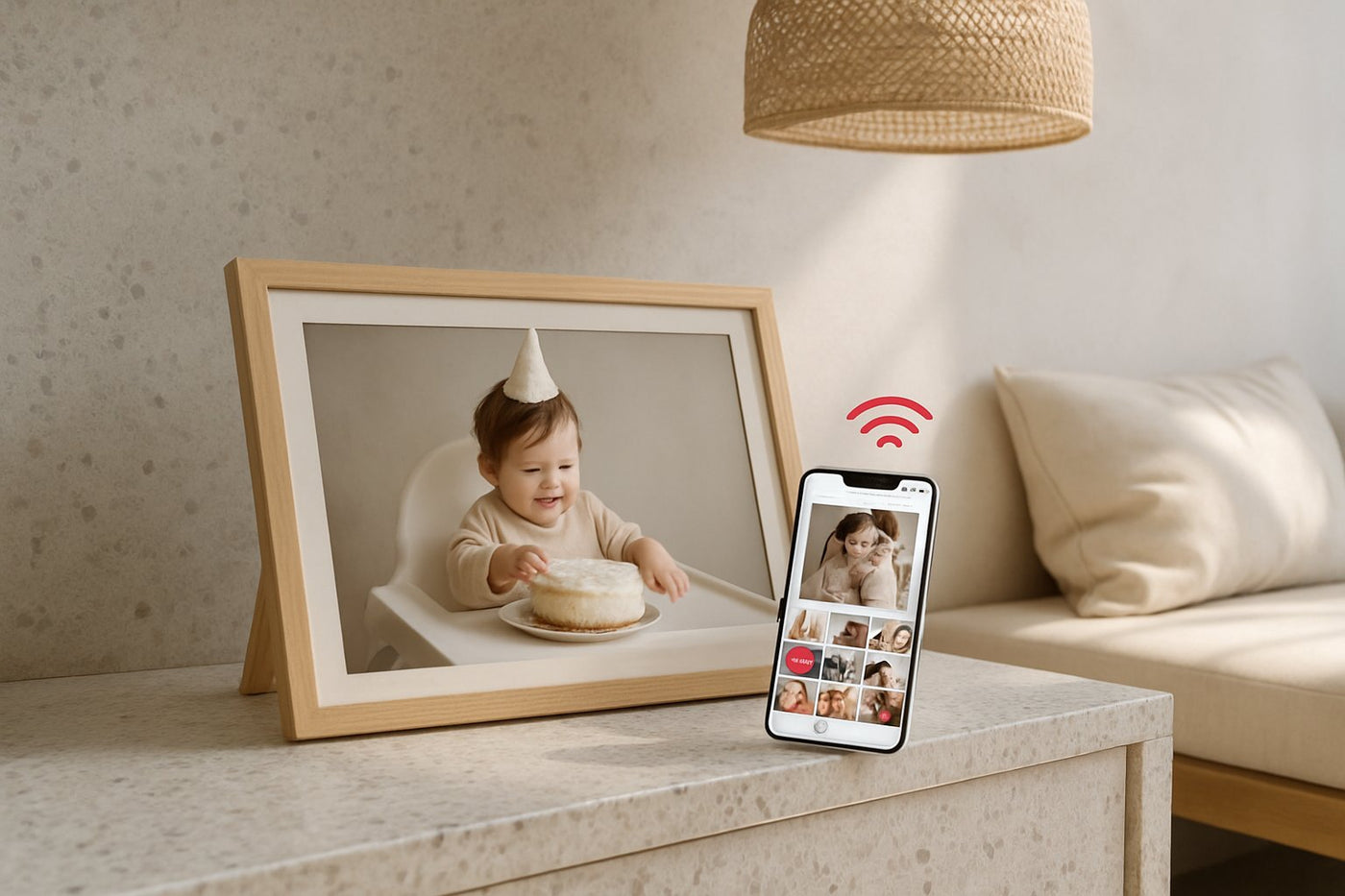 Digitale fotokader met app kiezen: formaat, afwerking en gebruiksgemak vergeleken - digitalefotolijst.nl