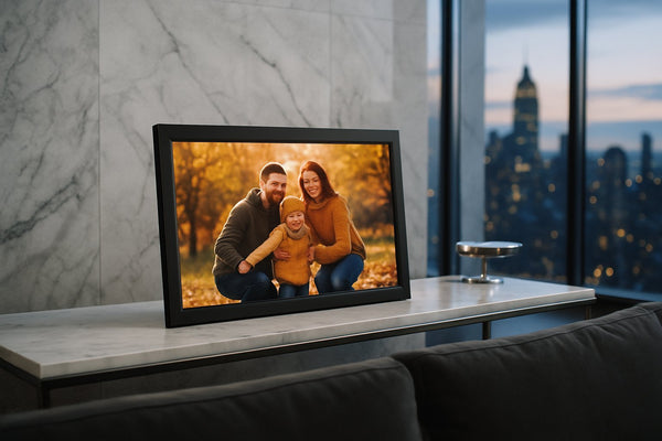 Digitale fotolijst groot voor aan de muur: formaten, montage en tips