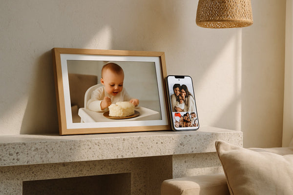 Digitale fotolijst met Frameo app: zo werkt foto's delen op afstand