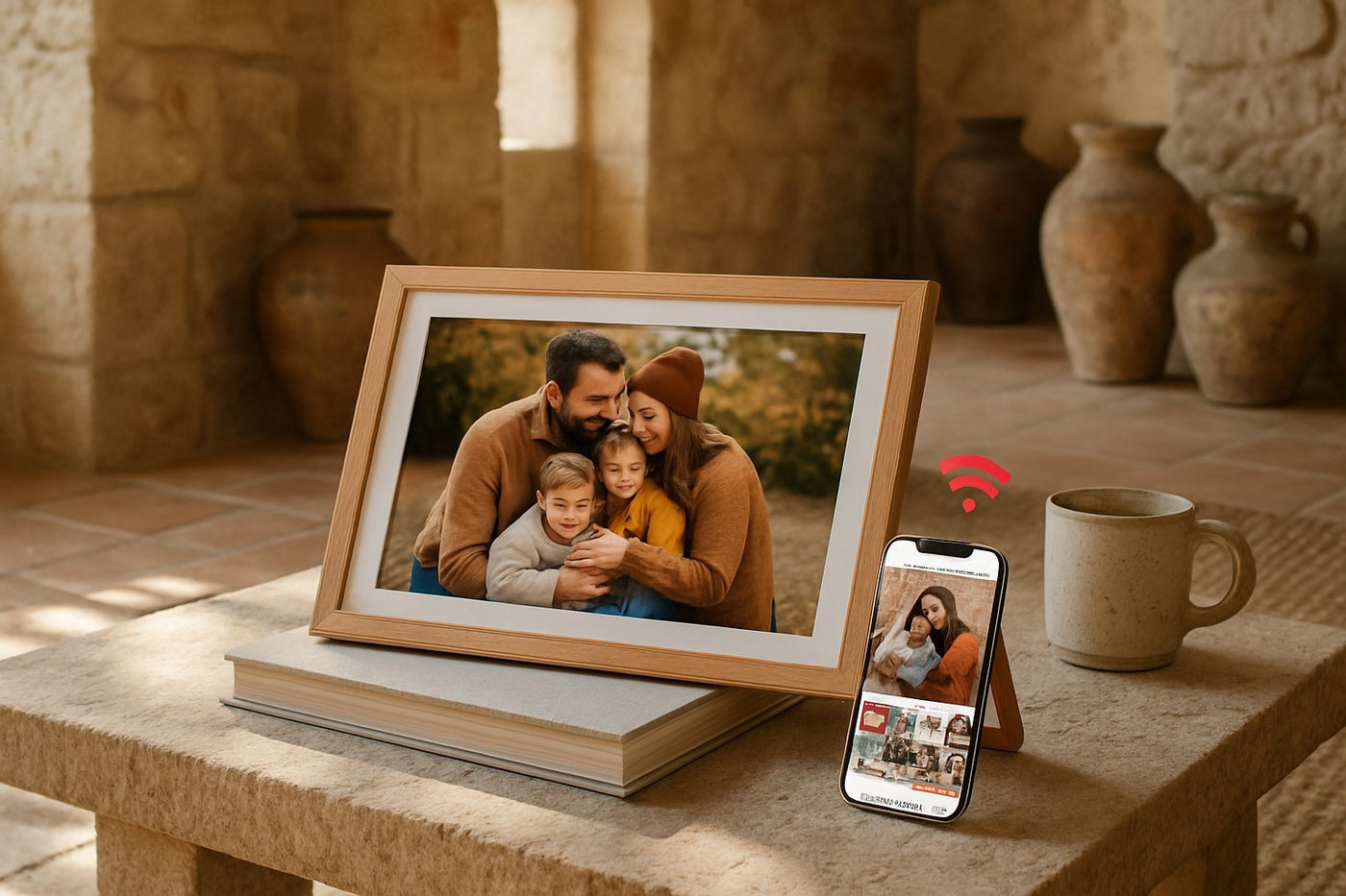 Fotolijst waar je foto's naar toe kan sturen: zo werkt het met Frameo - digitalefotolijst.nl