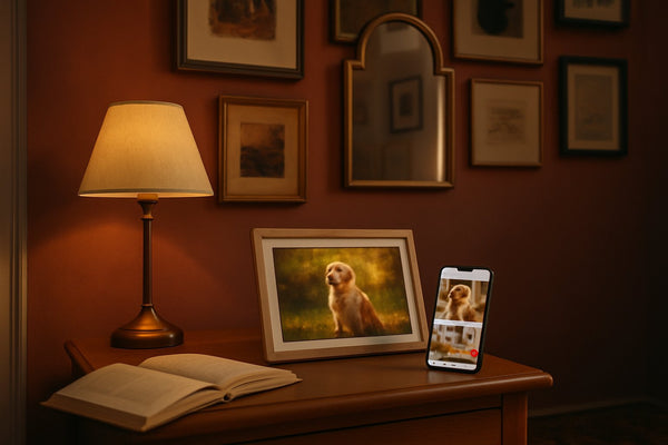Frameo foto's toevoegen: app of e-mail, wat werkt sneller?